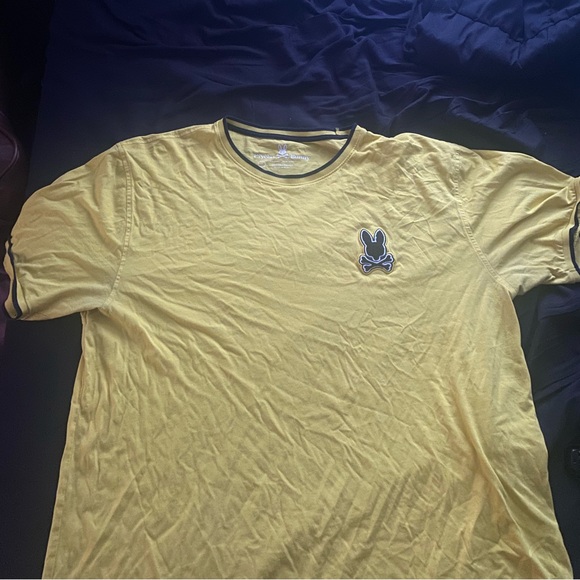 psycho bunny yellow ringer shirt - Picture 1 of 2